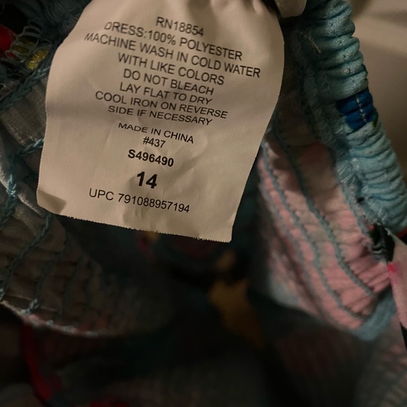 RARE EDITIONS - TROPICAL SMOCKED NECK - Picture 3 of 8